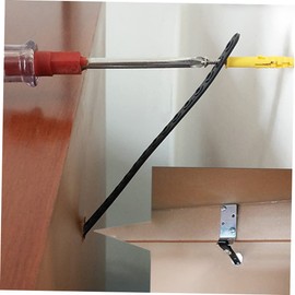 Kisangel 2pcs Falling Prevention Straps for Furniture Durable Wall Anchors for Furniture Straps for Cabinets Bookshelves Dressers More