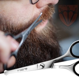DREI SCHWERTER - Stainless Professional Nose Scissors Nose Hair Scissors Ear Scissors Ear Hair Scissors in Faux Leather Case