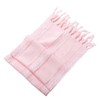 NOLITOY Rustic Pink Table Runner with Tassels Woven Decorative Table
