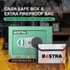 Bostra Fireproof Safe Box with Sensor Light & Fireproof Bag,