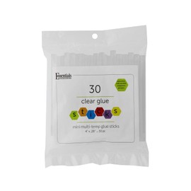 Essentials by Leisure Arts Mini Hot Glue Sticks 4 Inch 30 Pack - Clear Multi-Temp Adhesive for Hot Glue Guns, Small Craft Glue for DIY Projects and Repairs