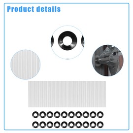 GTPARTES 80mm Garage Door Hinge Quiet Roller Sleeves Compatible with Quiet Garage Door Rollers Bearing Precision Bearings High Load Standard Rollers Hardware Tools 20pcs