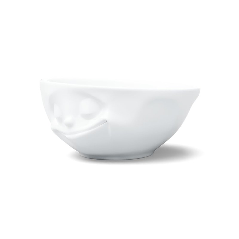 FIFTYEIGHT PRODUCTS TASSEN Porcelain Bowl, Happy Face Edition, 11 oz.