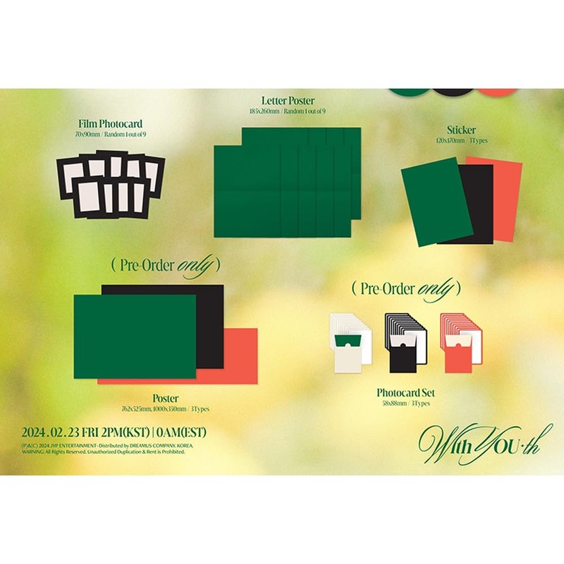 Dreamus TWICE With YOU-th 13th Mini álbum (brillante), 150 x