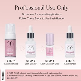 ALLOVE Lash Bonder for Eyelash Extensions, Super Bonder for Eyelash Extensions, Glue Accelerator, Eyelash Sealing for Eyelash Extensions, 15 ml, Rose