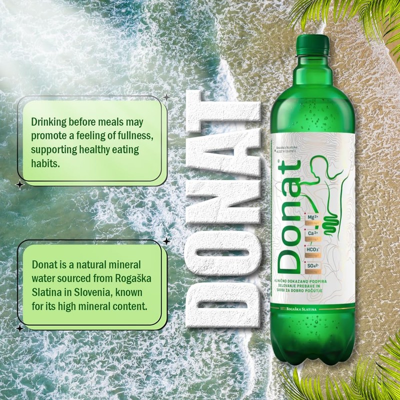 Rogaska Donat Mg Mineralwasser inkl. Pfand, 1 L Flasche, 6er