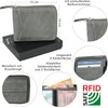 CF CATTERFELD Men's Genuine Leather Wallet with RFID Protection, gray,
