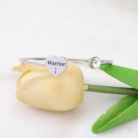 BAUNA Semicolon Cuff Bracelet Depression Suicide Awareness Inspirational Encouragement Friendship Jewelry (Semicolon Cuff Bracelet)