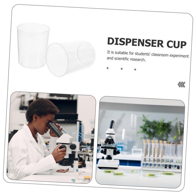 CHILDWEET 30Pcs Measuring Beakers Transparent Graduated Cups for Laboratory Kitchen