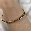 jewellerybox Gold Plated Hollow Sterling Silver Maiden Torque Bangle
