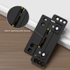 Hidden Door Hinges 2pack Ultra-Thin Hidden Hinges for Secret Door