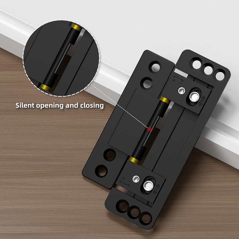 Hidden Door Hinges 2pack Ultra-Thin Hidden Hinges for Secret Door