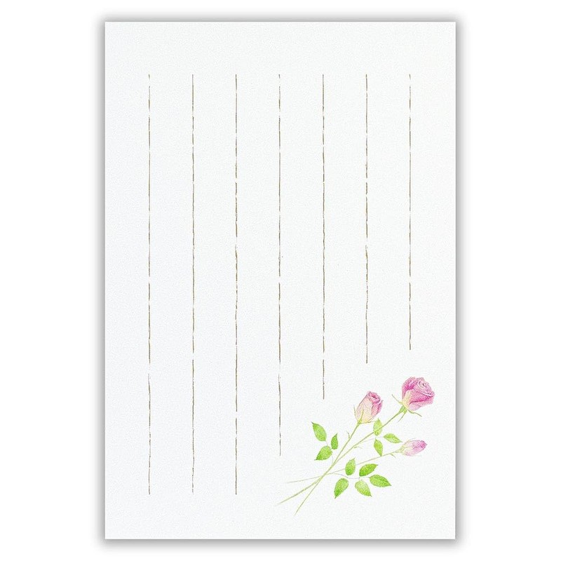 Enuby Postcard Flower Tie, Rose | Postcard Postcard, 5 Postcards,