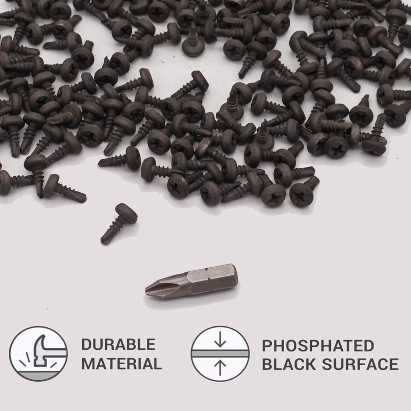 SKIR'CO (Pack of 100) Self Drilling Screws 3.5 x 9.5mm