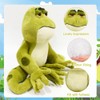 CLKDPNO Frog Plush Toy, Soft Frog Stuffed Animal, Animal Plush