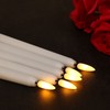 IMAGE 12 Pcs Flameless Taper Candles with Remote, Battery Operated