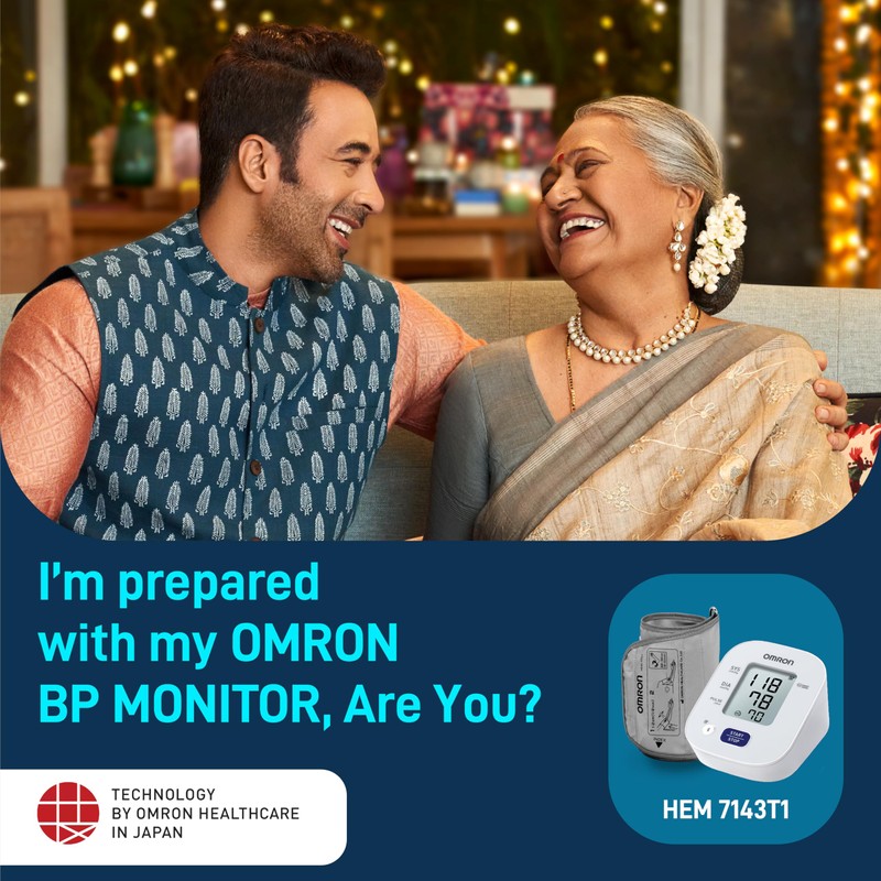 Omron HEM 7143T1 Digital Bluetooth Blood Pressure Monitor with Cuff