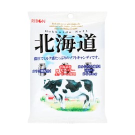Umaya - Japanese Ribon Real Hokkaido Milk and Cream Calcium Enriched Soft Candy with Snack Bag Clip Combo Set (1 Pack - 3.8oz)