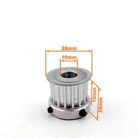 16 Teeth Pulley for Skateboard N63 Motor 10mm Shaft 16T Pulley Replacement for Electric Skateboard Fits HTD-5M Belt (2 Pulleys)