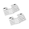 HDBUBALUS Slotted Spark Plug Chrome Head Bolt Covers for Harley