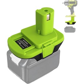 TPDL Makita to Ryobi ONE+ 18V Battery Adapter - Compatible with P7131, P340, P208 & More - Color: green