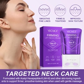 AH8 Firming Neck Cream,Reduces Neck Lines, Moisturizes, Tightens Skin, Improves Elasticity, Anti-Aging, Suitable for Both Men and Women for All Skin Types