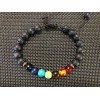 7 Chakra Healing Reiki Bracelet Energy Bead Natural Lava Stone