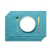 AOKSUNOVA Place Mats Fabric Set of 4 Turquoise Place Mats