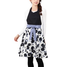 Francfranc Silhouette Full Apron, Blue