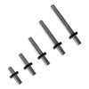 Silver Matt - UPVC Universal Inline Espag Lockable Window Handle