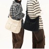 Canvas Messenger Bag Large Hobo Crossbody Bag with Multiple Pockets