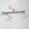 HAOXIN Shower Head Manifold with Double Outlet and Shut Off
