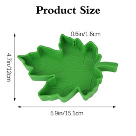 LuckyOpt 1 Stück Reptilien Wasserschale, Blatt Form Schildkröte Wasserschale, Kunststoff Schildkröte Zubehör Schildkröte Lebensmittel Schüssel für Crawl Pet Schildkröte Eidechse Gecko Schlange (Grün)