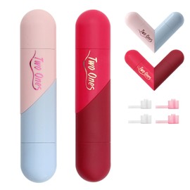 YOCASII 2PCS Perfume Travel Refillable Bottle, 2-In-1 Cologne Travel Bottle, Heart Shaped Double Head Perfume Atomizer for Special Moments & Touch Ups