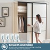 Closet Sliding Door Hardware Wardrobe Door Roller Kit, 4pcs Closet