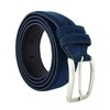 GRESEL Women's and Men's Suede Belt, Genuine Leather, Made in