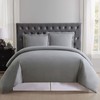 TRULY SOFT Everyday Duvet Set Grey Polyester 2-Piece Twin XL