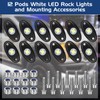 12 Pods Rock Lights LED Lights for Car SUV Ambient