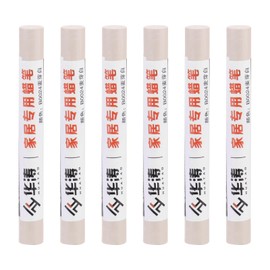 PATIKIL Furniture Repair Crayons, 6 Pcs Wax Wood Filler Sticks Wood Wax Crayons for Scratches, Wood Floor, Holes, Tables, Beige