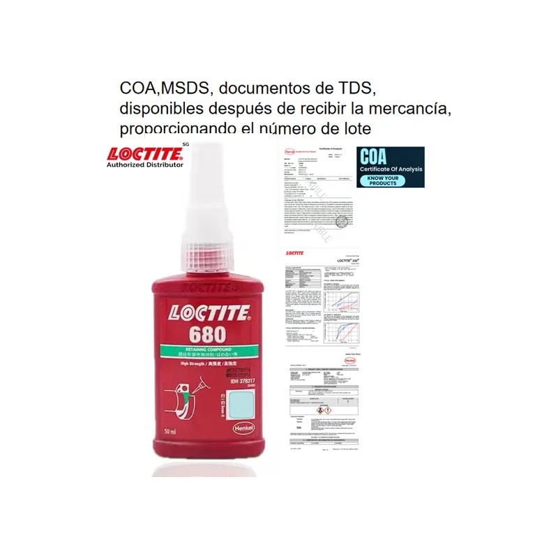 Loctite 680 De 50 Ml ( Sella Roscas ) Facturado