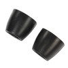 G-PLUS Black 2" Ramp Door Rubber Bumpers Stop Cone Round