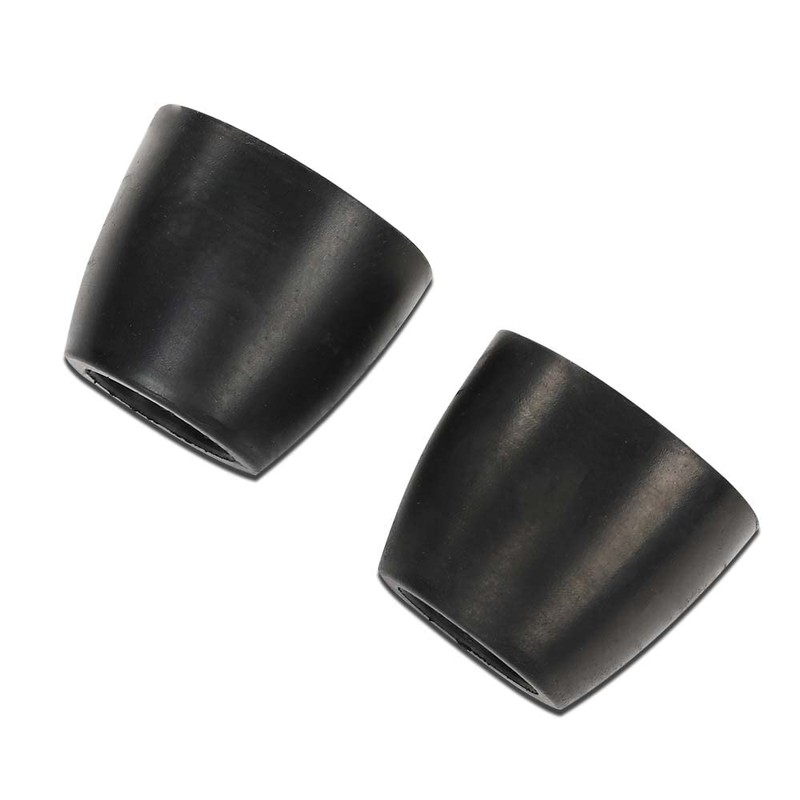 G-PLUS Black 2" Ramp Door Rubber Bumpers Stop Cone Round