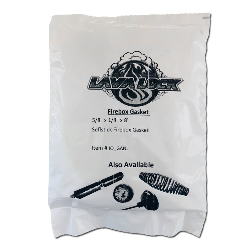 LavaLock Firebox Gasket Tape, 1/8" x 5/8" x 8' self