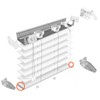 4pcs Hold Down Brackets with Screws Clear Color Bottom Rail