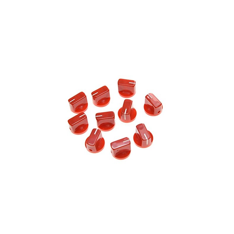 KAISH 10pcs Guitar AMP Effect Pedal Knobs Pointer Knob with