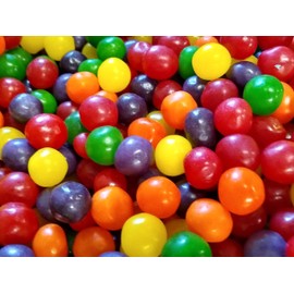 Assorted Fruit sour balls-Sour Hard Candy, Strawberry candy, cherry sours, sour cherry candies, orange candies - 1LB Bulk