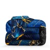 MOVE OVER Blue Gold Marble Comforter Set King Size, Luxury