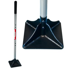 Heavy Duty Steel Tamper 8"x8" with 48 inch Handle and Rubber Grip Ideal Garden Landscaping Rammer for Earth Soil Asphalt, Gravel and Dirt Compaction Levelling Paver Tool Trash Tamper | Generic