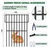10 Pack Garden Fencing Animal Barrier, 10.8ft(L) X 17in(H) No