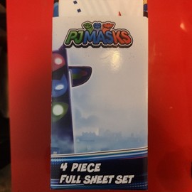 Hasbro PJ Masks 4 Piece Full Microfiber Sheet Set NEW IN PACKAGE SOFT!!